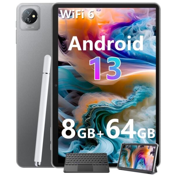 Blackview 10 Inch Tablet Tab70WIFI Android 13 Tablets, WIFI 6 Tablet, 8+64GB/2TB, 6580mAh, 10W Fast Charging Android Tablet, Bluetooth 5.0, Type C, 2 Years Warranty - 2024
