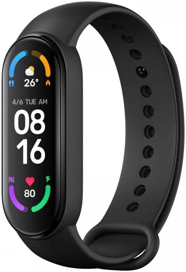 Xiaomi Mi Smart Band 6-1.56'' AMOLED Touch Screen, SPO2, Sleep Breathing Tracking, 5ATM Water Resistant, 14 Days Battery Life, 30 Sports Mode, Fitness, Steps, Sleep, Heart Rate Monitor [Official UK]