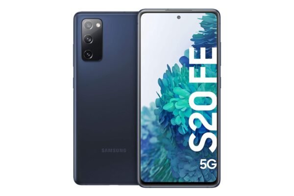 Samsung Galaxy S20 FE 5G, Android SIM free smartphone, 6.5 Inch Super AMOLED Display, 4500 mAh Battery, 128 GB/6 GB RAM, Mobile Phone in 6 Bright Colours, Dark Blue