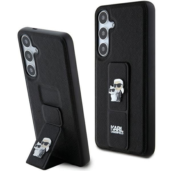 CG MOBILE Karl Lagerfeld KLHCS24SGSAKCPK Custodia rigida per S24 S921, colore: Nero