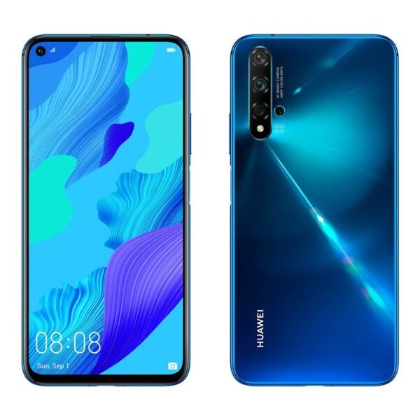 Huawei Nova 5T 128GB 6.26 LCD Display Smartphone with 48 MP Camera, 6GB RAM, SIM-Free Android 9.0, EMUI 9.1, Single Sim, (Crush Blue) UK Version