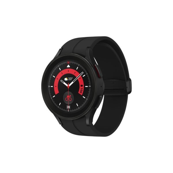 Samsung Galaxy Watch5 Pro 45mm 4G LTE Smart Watch, Black Titanium (UK Version)