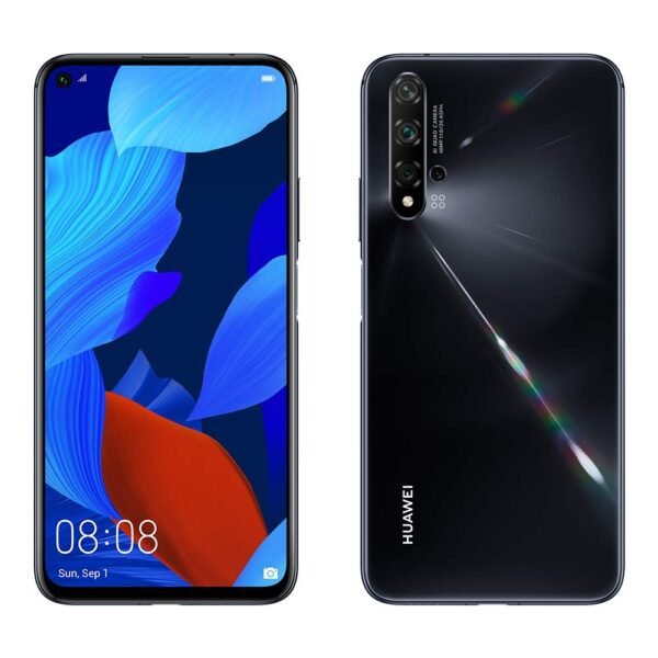 Huawei Nova 5T 128GB 6.26 LCD Display Smartphone with 48 MP Camera, 6GB RAM, SIM-Free Android 9.0, EMUI 9.1, Single Sim, (Black) UK Version