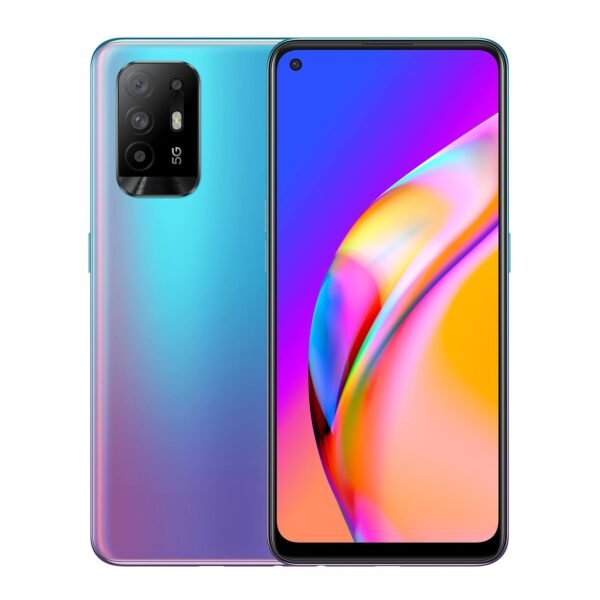 OPPO A94 5G - 8GB RAM and 128 +Extendable Storage SIM Free Smartphone (48MP AI Quad Camera, 6.4' AMOLED Screen, 30W fast charge) - Cosmo Blue
