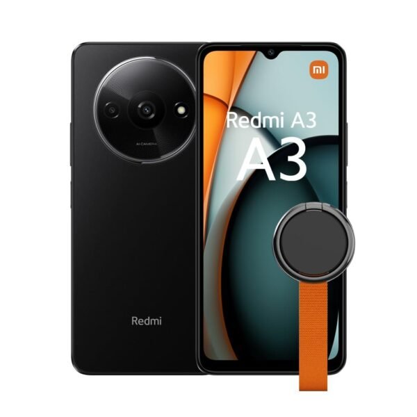 Xiaomi Redmi A3 Midnight Black-Smartphone-3+64GB,MediaTek Helio G36,5000mAh(typ) battery,AI dual camera system,Smooth 6.7190 Hz Display?UK Version+2 Years Warranty?