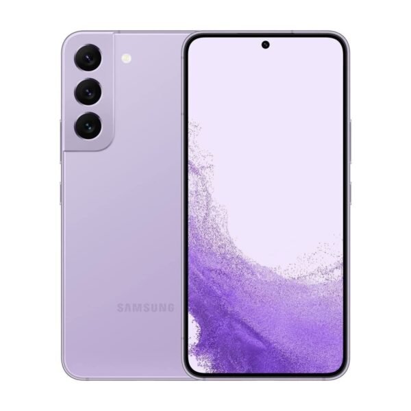 Samsung Galaxy S22 5G Mobile Phone SIM Free Android Smartphone, Bora Purple, 128 GB